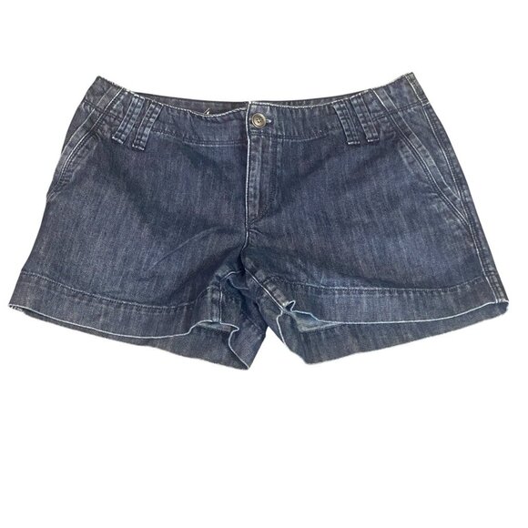 LOFT Denim Shorts Sz 4 Dark Wash Blue #137V - Picture 5 of 8